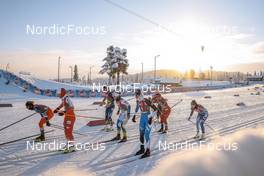 11.12.2022, Beitostolen, Norway (NOR): Start of first group - FIS world cup cross-country, mixed relay, Beitostolen (NOR). www.nordicfocus.com. © Modica/NordicFocus. Every downloaded picture is fee-liable.