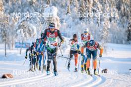 11.12.2022, Beitostolen, Norway (NOR): Francesco De Fabiani (ITA), Antoine Cyr (CAN), William Poromaa (SWE), Mikael Gunnulfsen (NOR), (l-r)  - FIS world cup cross-country, mixed relay, Beitostolen (NOR). www.nordicfocus.com. © Modica/NordicFocus. Every downloaded picture is fee-liable.