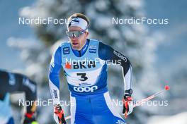 18.12.2022, Davos, Switzerland (SUI): Alvar Johannes Alev (EST) - FIS world cup cross-country, 20km, Davos (SUI). www.nordicfocus.com. © Modica/NordicFocus. Every downloaded picture is fee-liable.