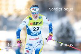 18.12.2022, Davos, Switzerland (SUI): Jenny Larsson (SWE) - FIS world cup cross-country, 20km, Davos (SUI). www.nordicfocus.com. © Modica/NordicFocus. Every downloaded picture is fee-liable.