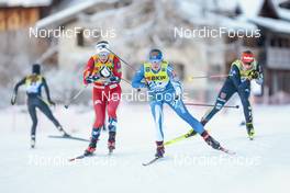 18.12.2022, Davos, Switzerland (SUI): Tiril Udnes Weng (NOR), Krista Parmakoski (FIN), (l-r)  - FIS world cup cross-country, 20km, Davos (SUI). www.nordicfocus.com. © Modica/NordicFocus. Every downloaded picture is fee-liable.
