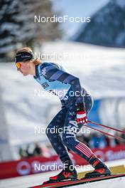 18.12.2022, Davos, Switzerland (SUI): Gus Schumacher (USA) - FIS world cup cross-country, 20km, Davos (SUI). www.nordicfocus.com. © Modica/NordicFocus. Every downloaded picture is fee-liable.