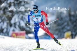 18.12.2022, Davos, Switzerland (SUI): Arnaud Chautemps (FRA) - FIS world cup cross-country, 20km, Davos (SUI). www.nordicfocus.com. © Modica/NordicFocus. Every downloaded picture is fee-liable.