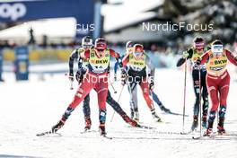 17.12.2022, Davos, Switzerland (SUI): Mathilde Myhrvold (NOR), Tiril Udnes Weng (NOR), (l-r)  - FIS world cup cross-country, individual sprint, Davos (SUI). www.nordicfocus.com. © Modica/NordicFocus. Every downloaded picture is fee-liable.