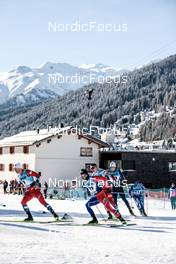17.12.2022, Davos, Switzerland (SUI): Sindre Bjoernestad Skar (NOR), Arnaud Chautemps (FRA), (l-r)  - FIS world cup cross-country, individual sprint, Davos (SUI). www.nordicfocus.com. © Modica/NordicFocus. Every downloaded picture is fee-liable.