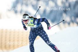 17.12.2022, Davos, Switzerland (SUI): Julia Kern (USA) - FIS world cup cross-country, individual sprint, Davos (SUI). www.nordicfocus.com. © Modica/NordicFocus. Every downloaded picture is fee-liable.