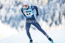 17.12.2022, Davos, Switzerland (SUI): Logan Diekmann (USA) - FIS world cup cross-country, individual sprint, Davos (SUI). www.nordicfocus.com. © Modica/NordicFocus. Every downloaded picture is fee-liable.