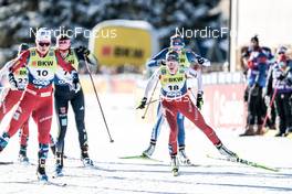 17.12.2022, Davos, Switzerland (SUI): Ane Appelkvist Stenseth (NOR), Lea Fischer (SUI), (l-r)  - FIS world cup cross-country, individual sprint, Davos (SUI). www.nordicfocus.com. © Modica/NordicFocus. Every downloaded picture is fee-liable.