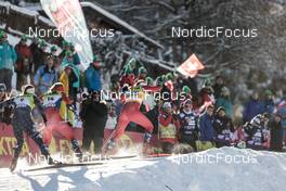 17.12.2022, Davos, Switzerland (SUI): Julia Kern (USA), Mathilde Myhrvold (NOR), Tiril Udnes Weng (NOR), (l-r)  - FIS world cup cross-country, individual sprint, Davos (SUI). www.nordicfocus.com. © Modica/NordicFocus. Every downloaded picture is fee-liable.