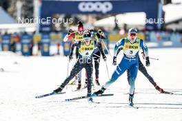 17.12.2022, Davos, Switzerland (SUI): Jessie Diggins (USA), Eva Urevc (SLO), (l-r)  - FIS world cup cross-country, individual sprint, Davos (SUI). www.nordicfocus.com. © Modica/NordicFocus. Every downloaded picture is fee-liable.