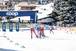 17.12.2022, Davos, Switzerland (SUI): Nadine Faehndrich (SUI), Hanne Wilberg Rofstad (NOR), (l-r)  - FIS world cup cross-country, individual sprint, Davos (SUI). www.nordicfocus.com. © Modica/NordicFocus. Every downloaded picture is fee-liable.