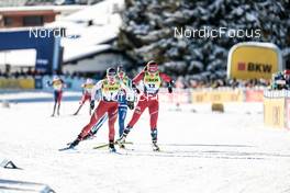17.12.2022, Davos, Switzerland (SUI): Nadine Faehndrich (SUI), Hanne Wilberg Rofstad (NOR), (l-r)  - FIS world cup cross-country, individual sprint, Davos (SUI). www.nordicfocus.com. © Modica/NordicFocus. Every downloaded picture is fee-liable.