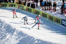 17.12.2022, Davos, Switzerland (SUI): Even Northug (NOR), Federico Pellegrino (ITA), Johannes Hoesflot Klaebo (NOR), Lucas Chanavat (FRA), (l-r)  - FIS world cup cross-country, individual sprint, Davos (SUI). www.nordicfocus.com. © Modica/NordicFocus. Every downloaded picture is fee-liable.