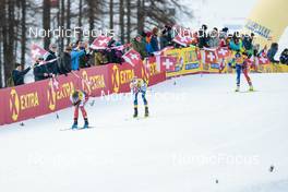 31.12.2022, Val Mustair, Switzerland (SUI): Nadine Faehndrich (SUI), Frida Karlsson (SWE), Lena Quintin (FRA), (l-r)  - FIS world cup cross-country, tour de ski, individual sprint, Val Mustair (SUI). www.nordicfocus.com. © Modica/NordicFocus. Every downloaded picture is fee-liable.