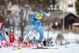 31.12.2022, Val Mustair, Switzerland (SUI): Katri Lylynpera (FIN) - FIS world cup cross-country, tour de ski, individual sprint, Val Mustair (SUI). www.nordicfocus.com. © Modica/NordicFocus. Every downloaded picture is fee-liable.