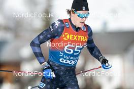 31.12.2022, Val Mustair, Switzerland (SUI): Finn O Connell (USA) - FIS world cup cross-country, tour de ski, individual sprint, Val Mustair (SUI). www.nordicfocus.com. © Modica/NordicFocus. Every downloaded picture is fee-liable.