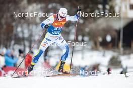 31.12.2022, Val Mustair, Switzerland (SUI): Eric Rosjoe (SWE) - FIS world cup cross-country, tour de ski, individual sprint, Val Mustair (SUI). www.nordicfocus.com. © Modica/NordicFocus. Every downloaded picture is fee-liable.
