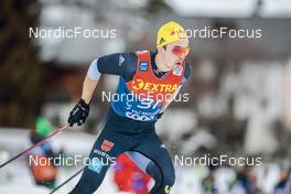 31.12.2022, Val Mustair, Switzerland (SUI): Janosch Brugger (GER) - FIS world cup cross-country, tour de ski, individual sprint, Val Mustair (SUI). www.nordicfocus.com. © Modica/NordicFocus. Every downloaded picture is fee-liable.