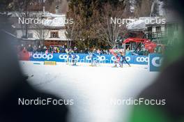 31.12.2022, Val Mustair, Switzerland (SUI): Maerta Rosenberg (SWE), Sofie Krehl (GER), Jasmin Kahara (FIN), Kerttu Niskanen (FIN), Mathilde Myhrvold (NOR), Federica Sanfilippo (ITA), (l-r)  - FIS world cup cross-country, tour de ski, individual sprint, Val Mustair (SUI). www.nordicfocus.com. © Modica/NordicFocus. Every downloaded picture is fee-liable.