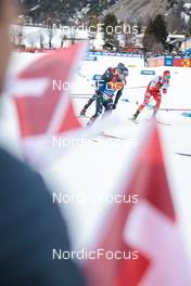 31.12.2022, Val Mustair, Switzerland (SUI): Federico Pellegrino (ITA), Dominik Bury (POL), (l-r)  - FIS world cup cross-country, tour de ski, individual sprint, Val Mustair (SUI). www.nordicfocus.com. © Modica/NordicFocus. Every downloaded picture is fee-liable.