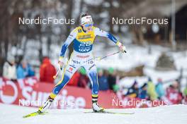 31.12.2022, Val Mustair, Switzerland (SUI): Anna Dyvik (SWE) - FIS world cup cross-country, tour de ski, individual sprint, Val Mustair (SUI). www.nordicfocus.com. © Modica/NordicFocus. Every downloaded picture is fee-liable.