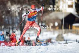 31.12.2022, Val Mustair, Switzerland (SUI): Candide Pralong (SUI) - FIS world cup cross-country, tour de ski, individual sprint, Val Mustair (SUI). www.nordicfocus.com. © Modica/NordicFocus. Every downloaded picture is fee-liable.