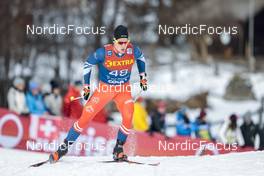 31.12.2022, Val Mustair, Switzerland (SUI): Adam Fellner (CZE) - FIS world cup cross-country, tour de ski, individual sprint, Val Mustair (SUI). www.nordicfocus.com. © Modica/NordicFocus. Every downloaded picture is fee-liable.