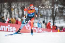 31.12.2022, Val Mustair, Switzerland (SUI): Antoine Cyr (CAN) - FIS world cup cross-country, tour de ski, individual sprint, Val Mustair (SUI). www.nordicfocus.com. © Modica/NordicFocus. Every downloaded picture is fee-liable.