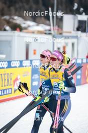 31.12.2022, Val Mustair, Switzerland (SUI): Laura Gimmler (GER), Sofie Krehl (GER), (l-r)  - FIS world cup cross-country, tour de ski, individual sprint, Val Mustair (SUI). www.nordicfocus.com. © Modica/NordicFocus. Every downloaded picture is fee-liable.