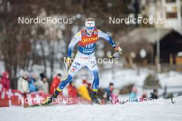 31.12.2022, Val Mustair, Switzerland (SUI): Oskar Svensson (SWE) - FIS world cup cross-country, tour de ski, individual sprint, Val Mustair (SUI). www.nordicfocus.com. © Modica/NordicFocus. Every downloaded picture is fee-liable.