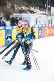 31.12.2022, Val Mustair, Switzerland (SUI): Laura Gimmler (GER), Sofie Krehl (GER), (l-r)  - FIS world cup cross-country, tour de ski, individual sprint, Val Mustair (SUI). www.nordicfocus.com. © Modica/NordicFocus. Every downloaded picture is fee-liable.
