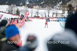 31.12.2022, Val Mustair, Switzerland (SUI): Janik Riebli (SUI), Johan Haeggstroem (SWE), Simone Mocellini (ITA), Richard Jouve (FRA), Miha Simenc (SLO), Graham Ritchie (CAN), (l-r)  - FIS world cup cross-country, tour de ski, individual sprint, Val Mustair (SUI). www.nordicfocus.com. © Modica/NordicFocus. Every downloaded picture is fee-liable.