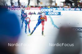 31.12.2022, Val Mustair, Switzerland (SUI): Jules Chappaz (FRA), Lucas Chanavat (FRA), (l-r)  - FIS world cup cross-country, tour de ski, individual sprint, Val Mustair (SUI). www.nordicfocus.com. © Modica/NordicFocus. Every downloaded picture is fee-liable.