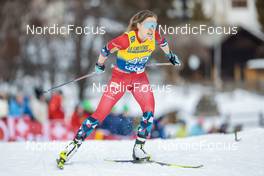 31.12.2022, Val Mustair, Switzerland (SUI): Margrethe Bergane (NOR) - FIS world cup cross-country, tour de ski, individual sprint, Val Mustair (SUI). www.nordicfocus.com. © Modica/NordicFocus. Every downloaded picture is fee-liable.