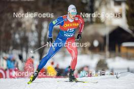31.12.2022, Val Mustair, Switzerland (SUI): Lucas Chanavat (FRA) - FIS world cup cross-country, tour de ski, individual sprint, Val Mustair (SUI). www.nordicfocus.com. © Modica/NordicFocus. Every downloaded picture is fee-liable.