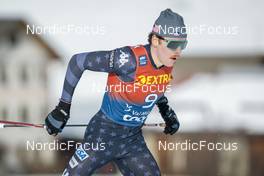31.12.2022, Val Mustair, Switzerland (SUI): Ben Ogden (USA) - FIS world cup cross-country, tour de ski, individual sprint, Val Mustair (SUI). www.nordicfocus.com. © Modica/NordicFocus. Every downloaded picture is fee-liable.