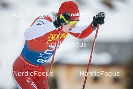 31.12.2022, Val Mustair, Switzerland (SUI): Janik Riebli (SUI) - FIS world cup cross-country, tour de ski, individual sprint, Val Mustair (SUI). www.nordicfocus.com. © Modica/NordicFocus. Every downloaded picture is fee-liable.
