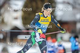 31.12.2022, Val Mustair, Switzerland (SUI): Federica Sanfilippo (ITA) - FIS world cup cross-country, tour de ski, individual sprint, Val Mustair (SUI). www.nordicfocus.com. © Modica/NordicFocus. Every downloaded picture is fee-liable.
