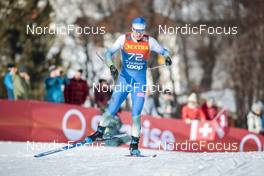 31.12.2022, Val Mustair, Switzerland (SUI): Olzhas Klimin (KAZ) - FIS world cup cross-country, tour de ski, individual sprint, Val Mustair (SUI). www.nordicfocus.com. © Modica/NordicFocus. Every downloaded picture is fee-liable.