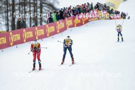31.12.2022, Val Mustair, Switzerland (SUI): Tiril Udnes Weng (NOR), Julia Kern (USA), (l-r)  - FIS world cup cross-country, tour de ski, individual sprint, Val Mustair (SUI). www.nordicfocus.com. © Modica/NordicFocus. Every downloaded picture is fee-liable.