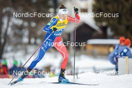 31.12.2022, Val Mustair, Switzerland (SUI): Delphine Claudel (FRA) - FIS world cup cross-country, tour de ski, individual sprint, Val Mustair (SUI). www.nordicfocus.com. © Modica/NordicFocus. Every downloaded picture is fee-liable.