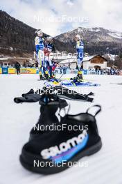 30.12.2022, Val Mustair, Switzerland (SUI): Frida Karlsson (SWE), Maja Dahlqvist (SWE), (l-r)  - FIS world cup cross-country, tour de ski, training, Val Mustair (SUI). www.nordicfocus.com. © Modica/NordicFocus. Every downloaded picture is fee-liable.
