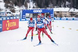 30.12.2022, Val Mustair, Switzerland (SUI): Valerio Grond (SUI), Erwan Kaeser (SUI), (l-r)  - FIS world cup cross-country, tour de ski, training, Val Mustair (SUI). www.nordicfocus.com. © Modica/NordicFocus. Every downloaded picture is fee-liable.