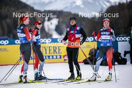 30.12.2022, Val Mustair, Switzerland (SUI): Dahria Beatty (CAN), Katherine Stewart-Jones (CAN), (l-r)  - FIS world cup cross-country, tour de ski, training, Val Mustair (SUI). www.nordicfocus.com. © Modica/NordicFocus. Every downloaded picture is fee-liable.