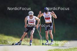 09.10.2022, Arcon, France (FRA): THEO Schely (FRA), SABIN Coupat (FRA), (l-r)  - French Summer Championships Cross-Country, individual, Arcon (FRA). www.nordicfocus.com. © Thibaut/NordicFocus. Every downloaded picture is fee-liable.