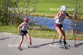 09.10.2022, Arcon, France (FRA): FRANCE Pignot (FRA), EMILIE Bulle (FRA), (l-r)  - French Summer Championships Cross-Country, individual, Arcon (FRA). www.nordicfocus.com. © Thibaut/NordicFocus. Every downloaded picture is fee-liable.