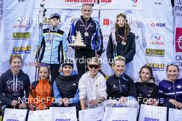 09.10.2022, Arcon, France (FRA): Jeanne Duterne (FRA), Aramintha Bradford (FRA), Maya Perrey (FRA), Jeanne Dautheville (FRA), Canelle Midez (FRA), Emmy Sanseigne (FRA), Guillemette Baisle (FRA), Cassandre Couder (FRA), Zelie Pic (FRA), Eline Curnillon (FRA), (l-r)  - French Summer Championships Cross-Country, individual, Arcon (FRA). www.nordicfocus.com. © Thibaut/NordicFocus. Every downloaded picture is fee-liable.