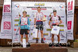 09.10.2022, Arcon, France (FRA): SIMON Chappaz (FRA), VICTOR Lovera (FRA), SABIN Coupat (FRA), (l-r) - French Summer Championships Cross-Country, individual, Arcon (FRA). www.nordicfocus.com. © Thibaut/NordicFocus. Every downloaded picture is fee-liable.
