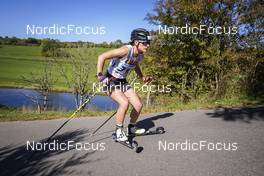 09.10.2022, Arcon, France (FRA): JUSTINE Gaillard (FRA) - French Summer Championships Cross-Country, individual, Arcon (FRA). www.nordicfocus.com. © Thibaut/NordicFocus. Every downloaded picture is fee-liable.