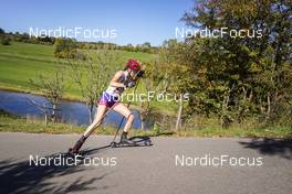 09.10.2022, Arcon, France (FRA): JULIE Baverel (FRA) - French Summer Championships Cross-Country, individual, Arcon (FRA). www.nordicfocus.com. © Thibaut/NordicFocus. Every downloaded picture is fee-liable.